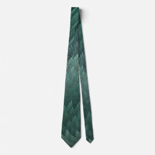 Gravata Teal Green Tartan Feather Tie