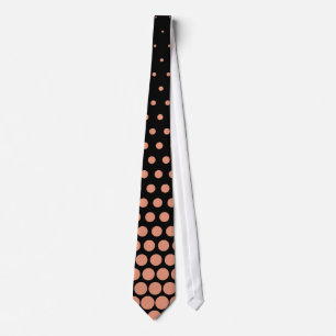 Gravata Techno Salmon pontilha o preto moderno