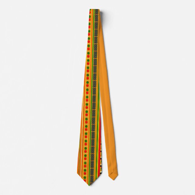 Gravata Tecido com Orgulho: Kente Heritage Tie (Frente)