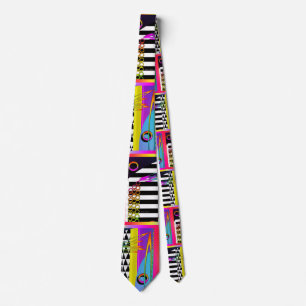 Gravata Teclas de Piano Preto e Branco