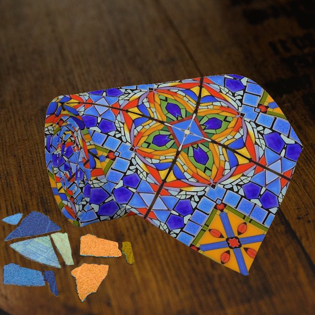 Gravata Tema azul da Igreja Azulejo Medieval (Criador carregado)