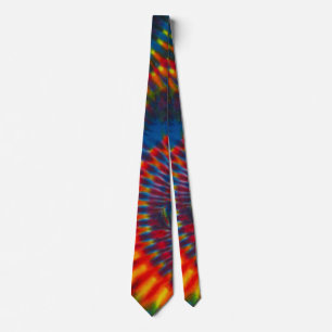 Gravata Tempo de Espaço Continuum Tie Dye Necktie
