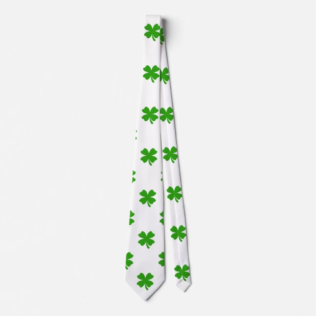 Gravata tencils clover emoji mens necktie (Frente)
