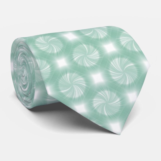 Gravata Tendência Na moda Teal Verde Verde Estilo de Grelh (Rolled)