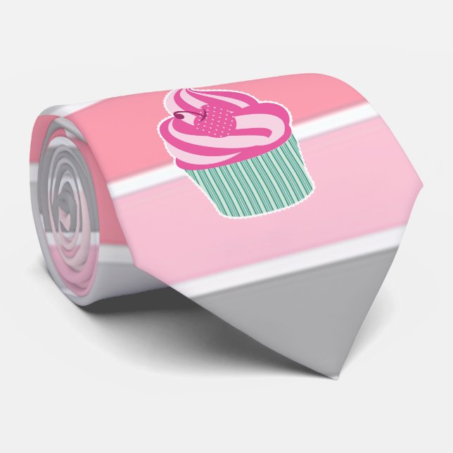 Gravata Tendy Stripes, Cupcake (Rolled)