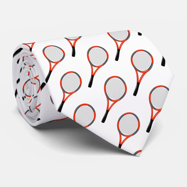 Gravata Tênis Racket | Tênis perfeito (Rolled)