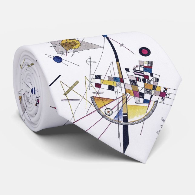 Gravata Tensão Delicada #85 - Kandinsky (Rolled)
