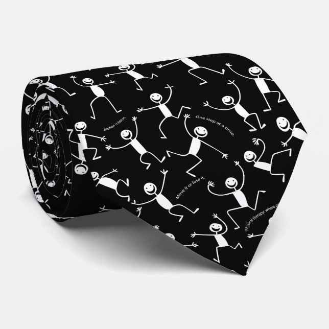 Gravata Terapia Física Engraçada - PT Personalizada (Rolled)