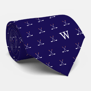 Gravata Ternos de golfe monogramados azul escuro