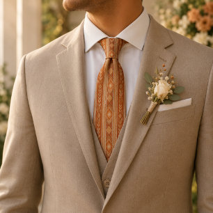 Gravata Terracotta Regency Diamante