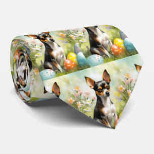 Gravata Terrier de Rato com Feriado de Ovos de Páscoa