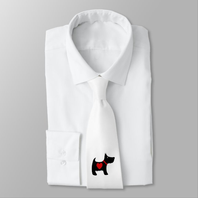 Gravata Terrier escocês (Amarrado)