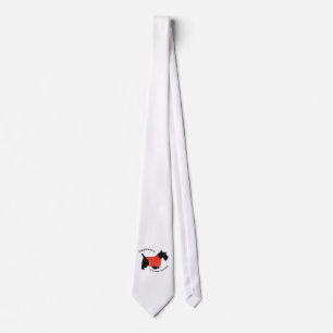 Gravata Terrier Escocês com Suéter Xadrez Vermelho