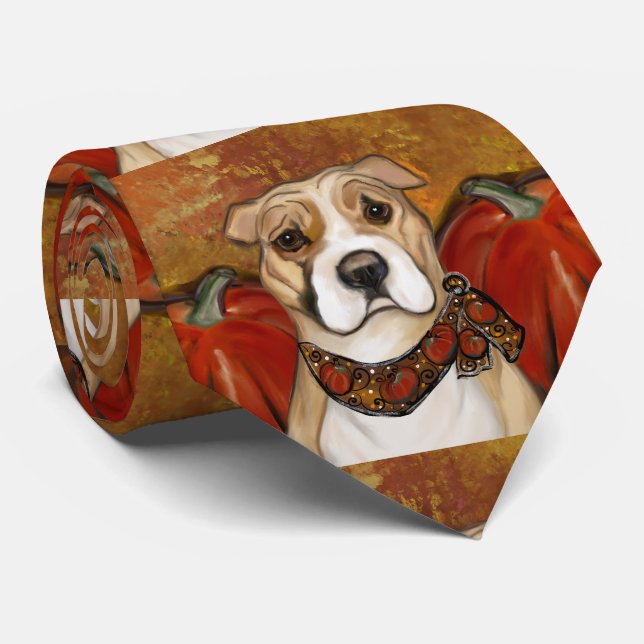GRAVATA TERRIER STAFFORDSHIRE AMERICANO          (Rolled)