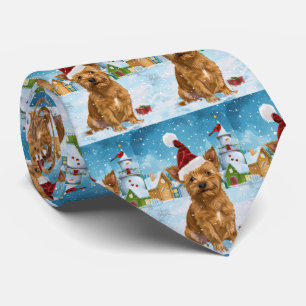 Gravata Terrier Winter Wonderland Natal australiano