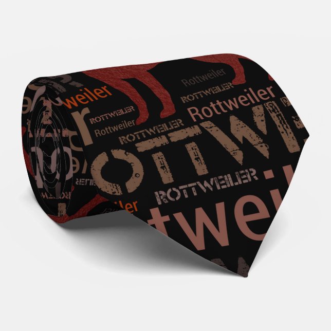 Gravata Teste padrão de Rottweiler - de Metzgerhund (Rolled)