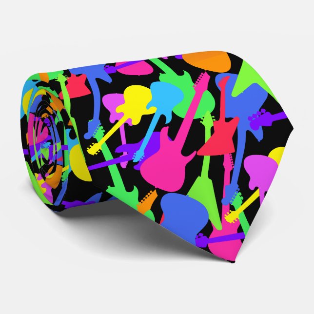 Gravata Teste padrão do respingo da guitarra (Rolled)