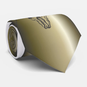 Gravata Texas Longhorn Bull Skull