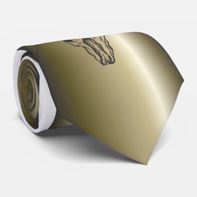 Gravata Texas Longhorn Bull Skull (Rolled)