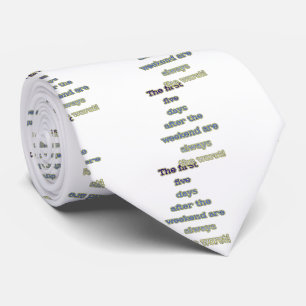 Gravata Texto engraçado de fim de semana