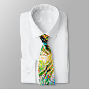 Gravata Textura colorida, barbeada, quadrados abstrato