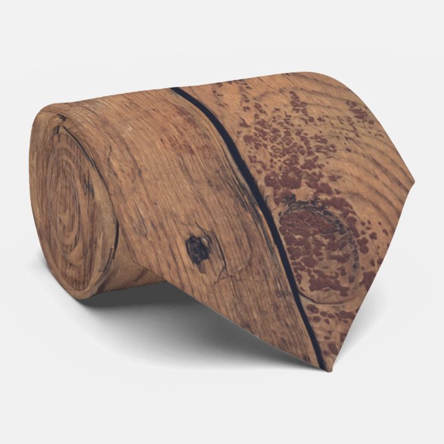 Gravata Textura de madeira (Rolled)