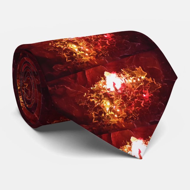 Gravata "The Burning Bush" Necktie (Rolled)