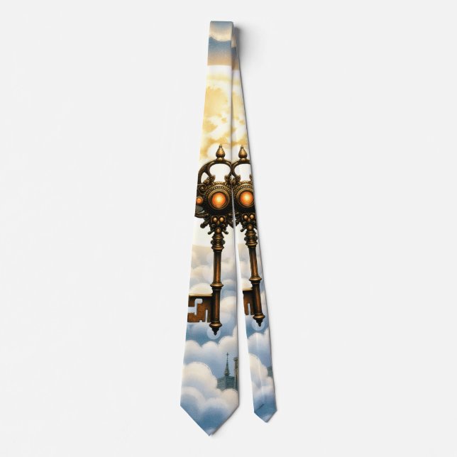 Gravata The Key of Eternity – Steampunk Wings  (Frente)