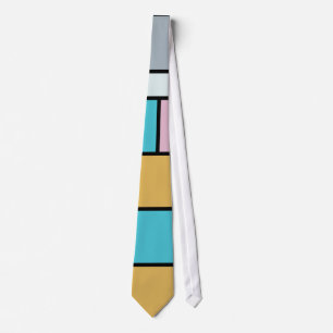 Gravata Theo Van Doesburg - Composição 17 - Arte Mondrian