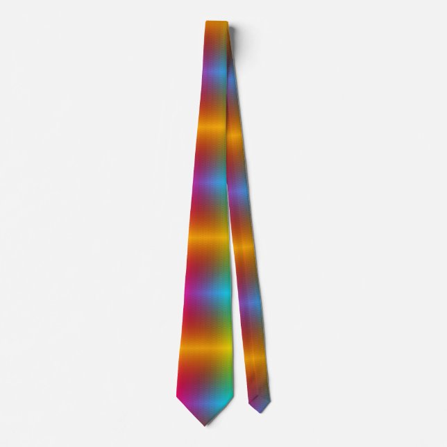Gravata This rainbow pattern necktie  (Frente)