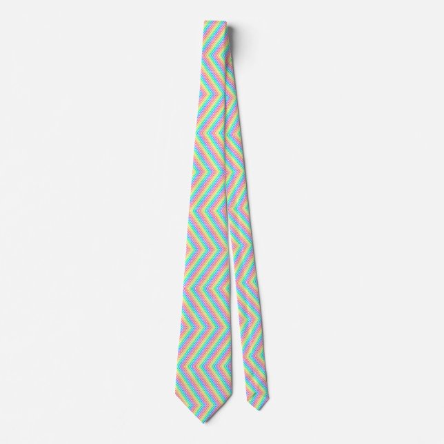 Gravata This rainbow pattern necktie (Frente)