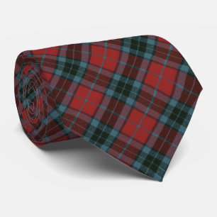 Gravata Thompson Red Modern Original Scottish Tartan