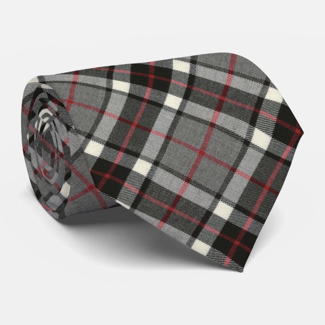 Gravata Thomson Cinza Modern Original Scottish Tartan (Rolled)