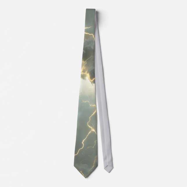 Gravata Thunderstorm Tie/Krawatte mit Blitzd (Frente)