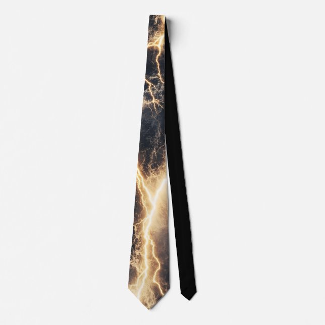 Gravata Thunderstorm Tie/Krawatte mit Blitzd (Frente)