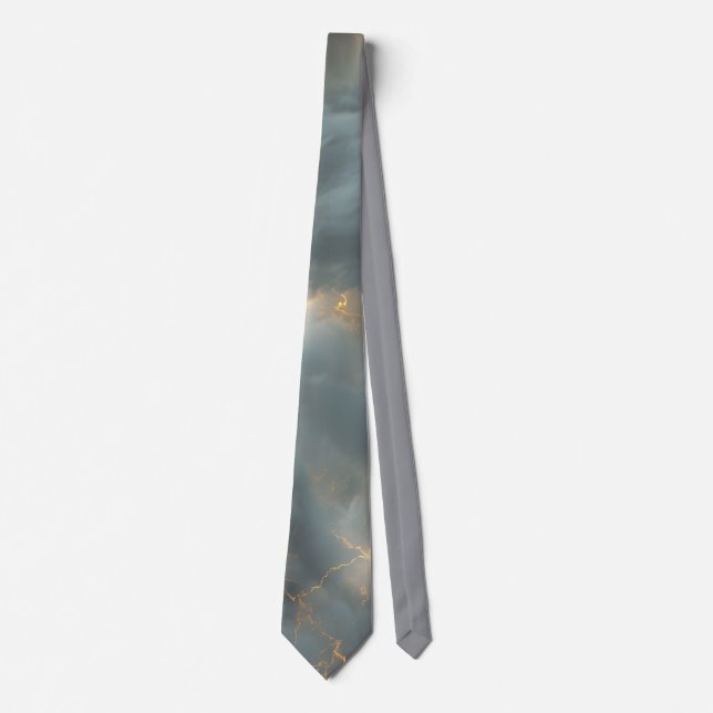 Gravata Thunderstorm Tie/Krawatte mit Blitzd (Frente)