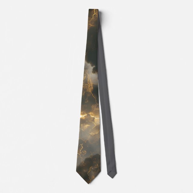 Gravata Thunderstorm Tie/Krawatte mit Blitzd (Frente)