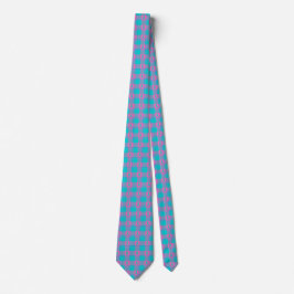 Gravata Thyroid Cancer Awareness Plaid Teal Ribbon