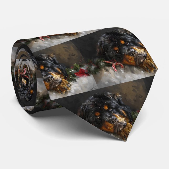 Gravata Tibetan Mastiff Cachorro Festivo (Rolled)