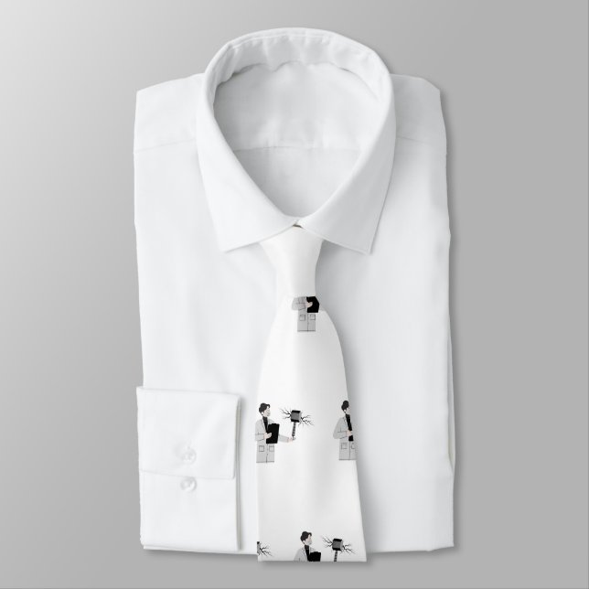 GRAVATA TIE BRANCA DO PESCOÇO DOC-THOR (Amarrado)