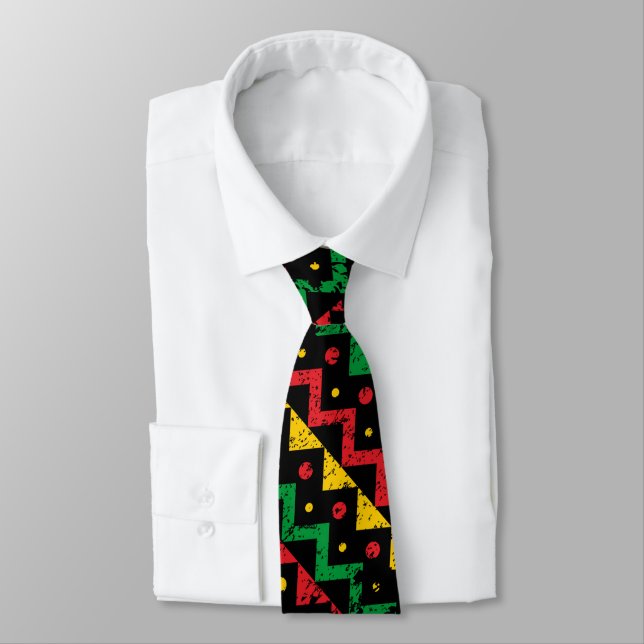 Gravata Tie Colorida Masculina jamaicana (Amarrado)