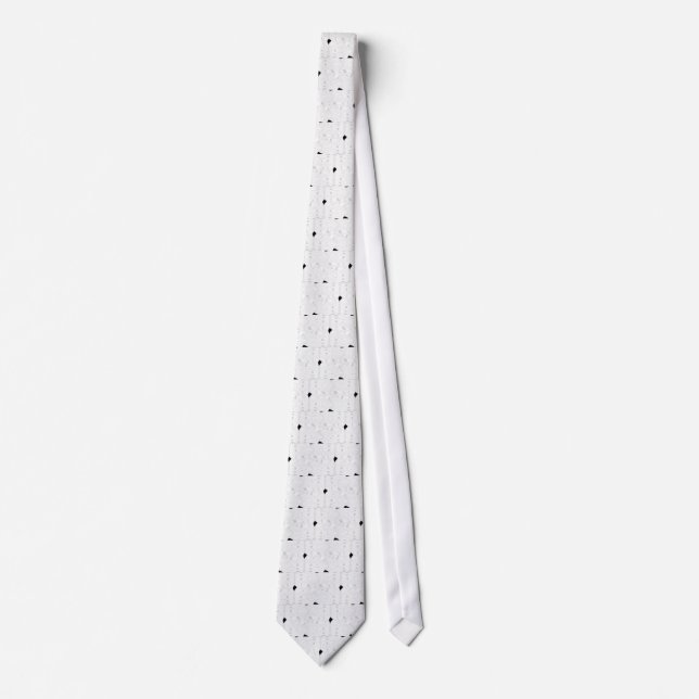 Gravata Tie Daisy - Branco (Frente)