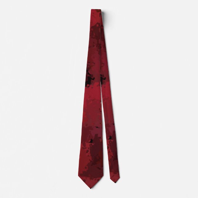 Gravata Tie de Casamento Vermelho de inverno (Frente)