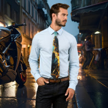 Tie de Design de Tal Dourado Marbled