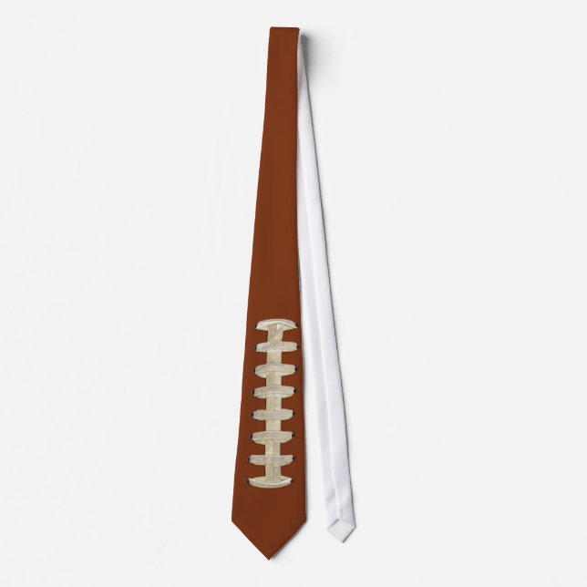 Gravata Tie de futebol, Brown, Laces (Frente)