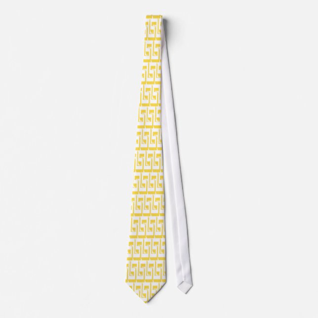 GRAVATA TIE DE PADRÃO AMARELO (Frente)
