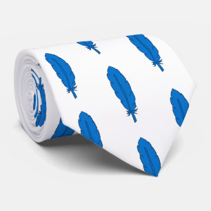 Gravata Tie de pena azul de Clã SCA