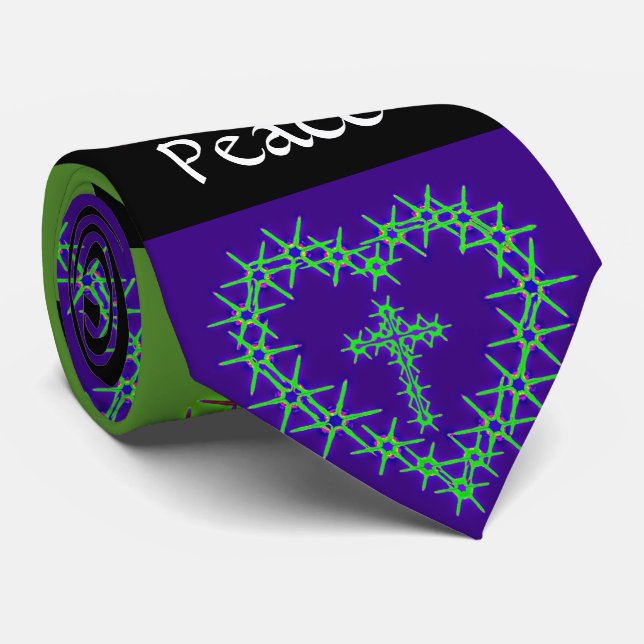 GRAVATA TIE DO PESCOÇO DA PAZ MUNDIAL (Rolled)