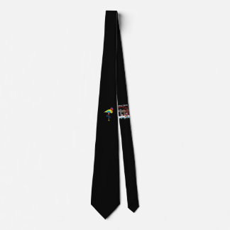 Gravata Tie Dye Flamingo Rainbow Impressão Bird Animal Hip