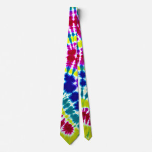 Gravata Tie Dye Inked Psychedelic Surface Art